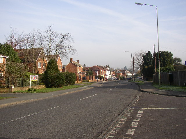Ash Street, Ash, Surrey, looking east in January 2006