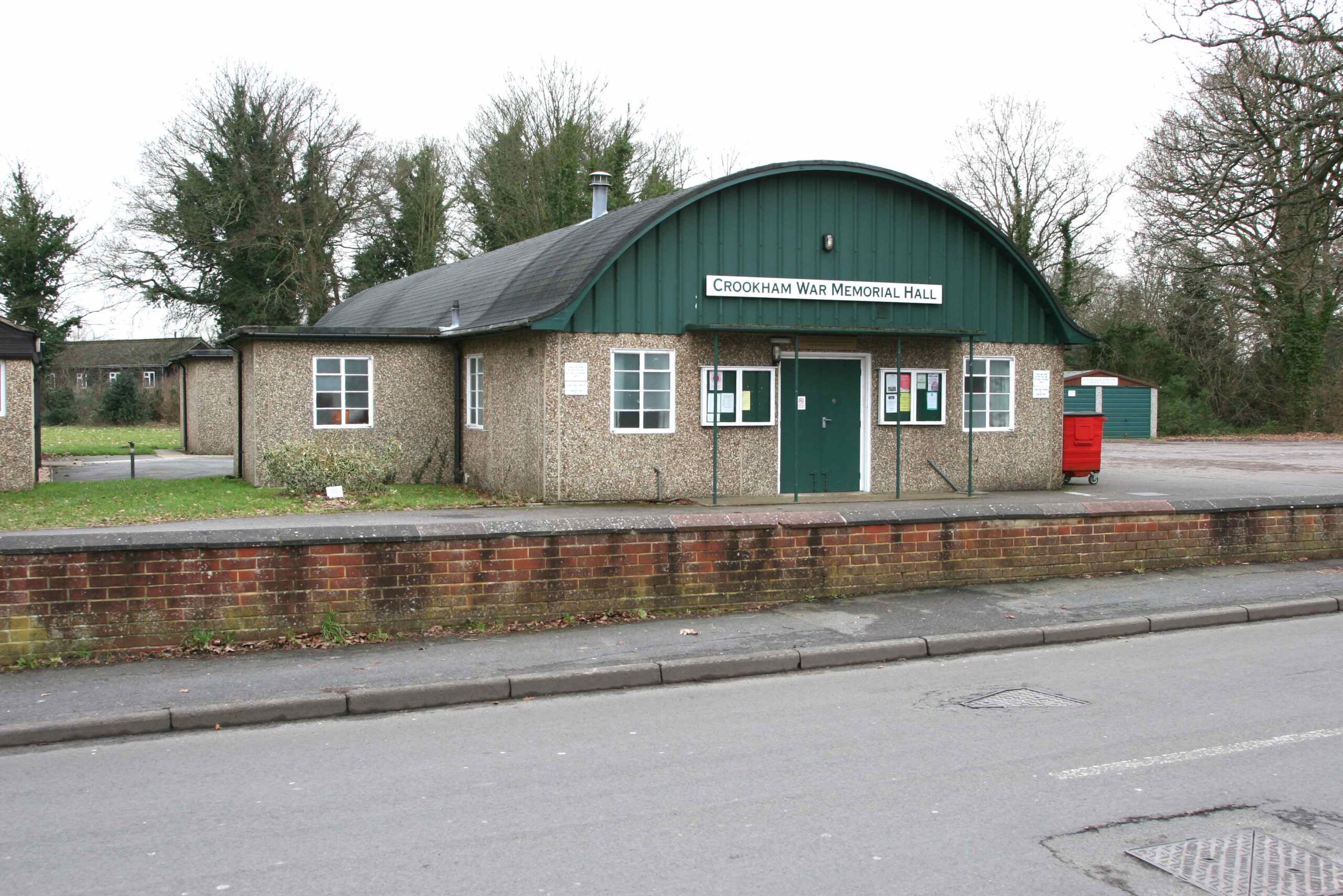 Crookham War Memorial Hall, Sandy Lane, Church Crookham, photographed in 2011