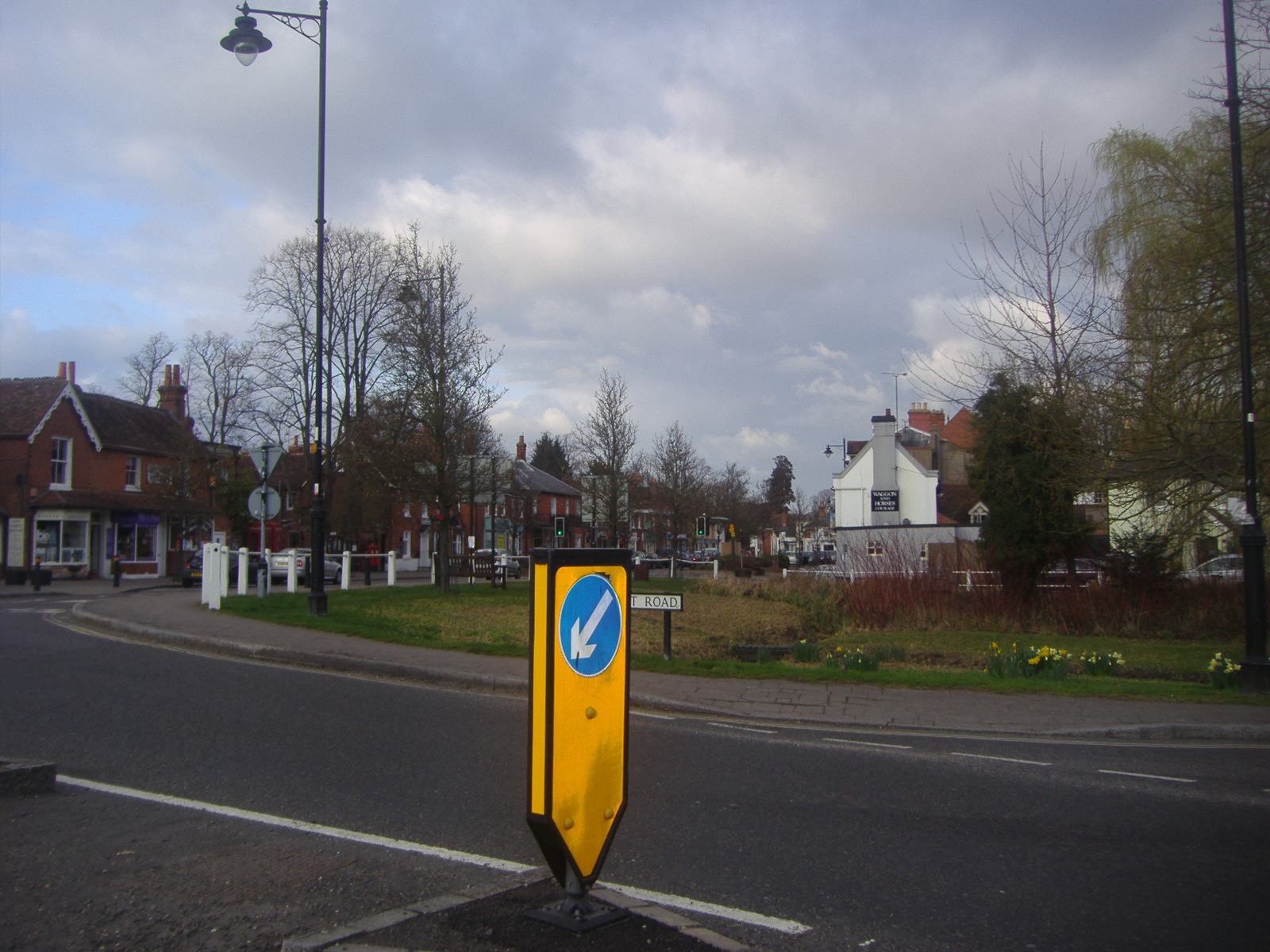 Hartley Wintney High Street photographed in March 2012